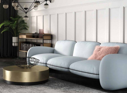 Sofa 3-seater seat sofas fabric living room design couches upholstery modern furniture